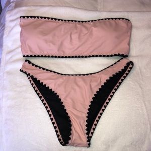 Pink bandeau SHEIN bikini